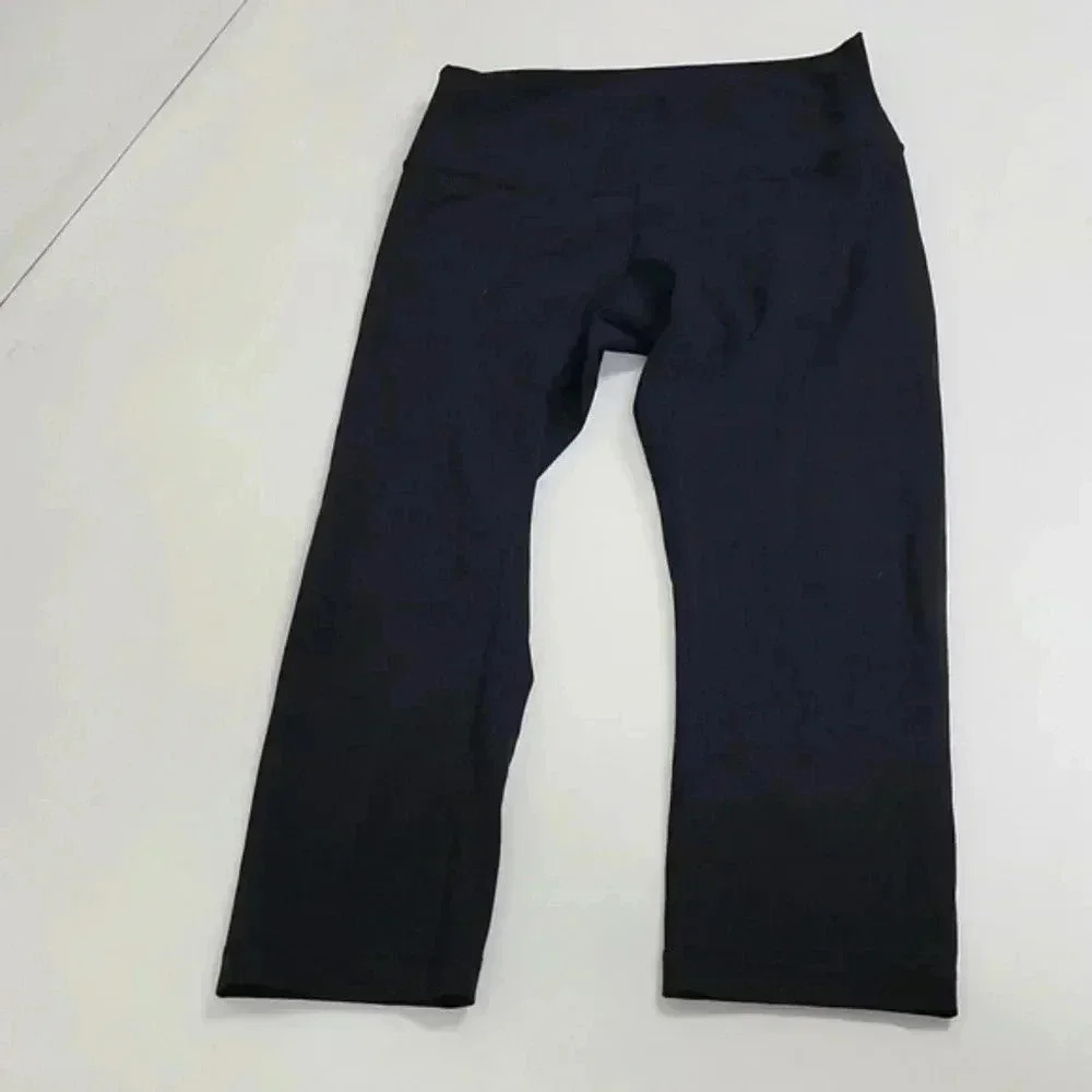 Lululemon Wunder Under Crop (Hi-Rise) *Full-On Luxtreme 21"Black (First Releas - Picture 2 of 13